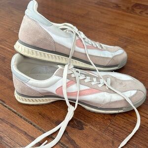 Tretorn Pink and Cream Sneakers